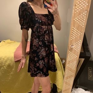 Velvet mini dress